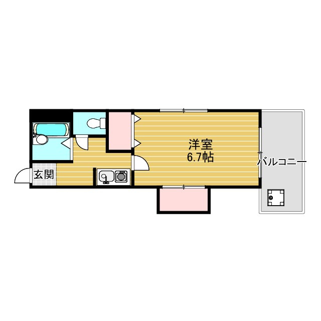 ハイツ大林の間取り