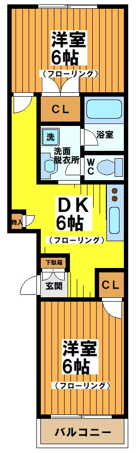 ハイフラット赤堤の間取り