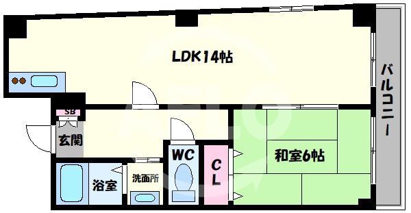 エムプリス上町　五条小学校区の間取り|エムプリス上町　間取り