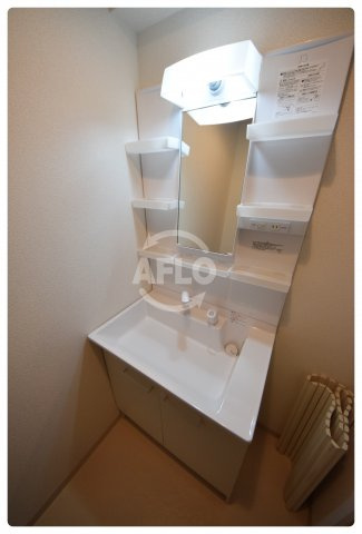 エムプリス上町　五条小学校区の独立洗面台|エムプリス上町　洗面化粧台