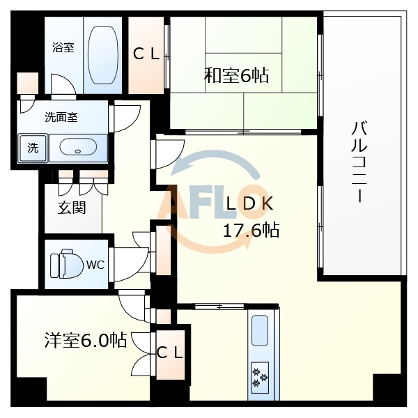グランドメゾン天王寺小橋町　味原小学校区の間取り|グランドメゾン天王寺小橋町　間取り