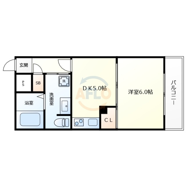 FUKUE BLDの間取り|FUKUE BLD　使い勝手の良い間取り