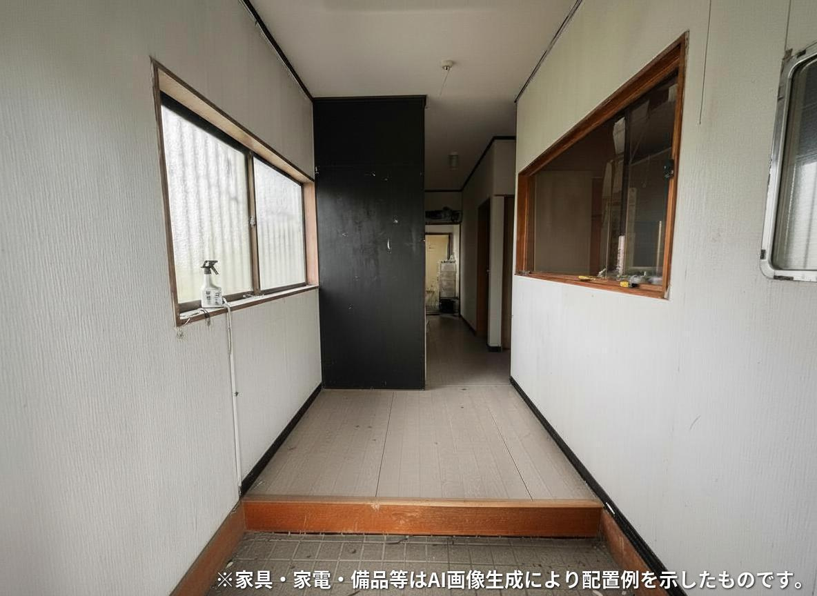 山武郡横芝光町屋形　中古戸建の玄関