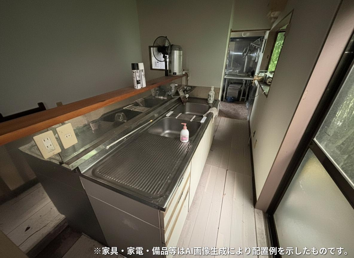 山武郡横芝光町屋形　中古戸建のキッチン