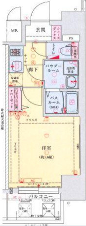 【間取り】 | ポルトボヌール神戸湊川公園