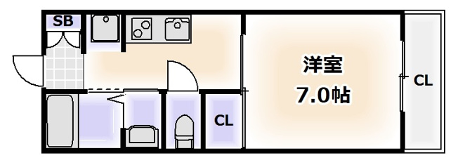 【間取り】 | ルパルトネール難波