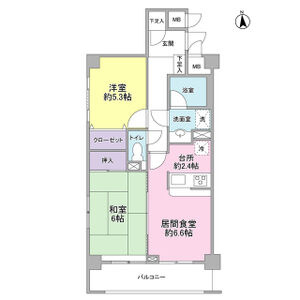 YM花小金井の間取り