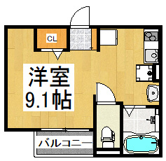 flap秋津 の間取り