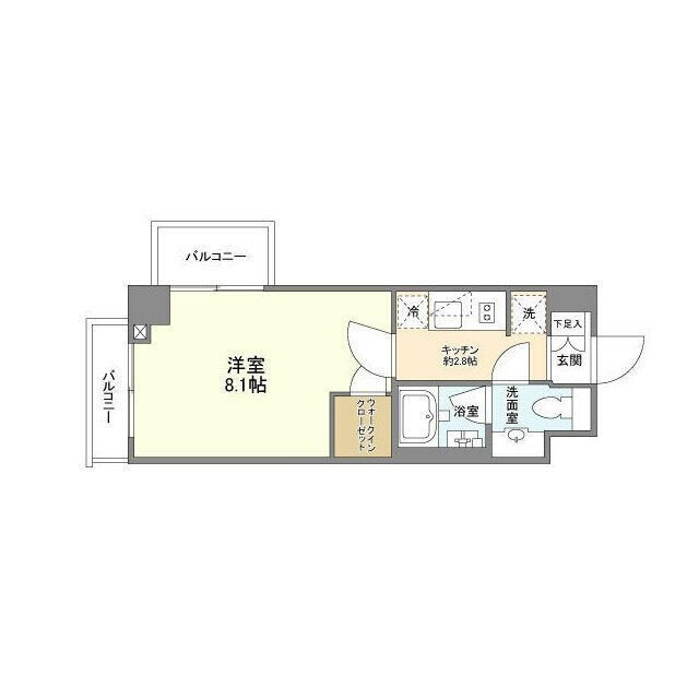 シェノン三軒茶屋の間取り|間取りです。