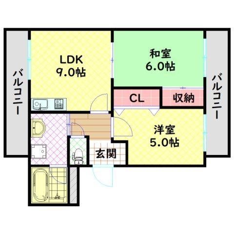 【間取り】 | メゾンハイツ信