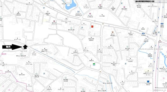 宇都宮市駒生町　4ＬＤＫ　中古住宅の地図