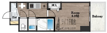 アドバンス大阪リーヴァの間取り