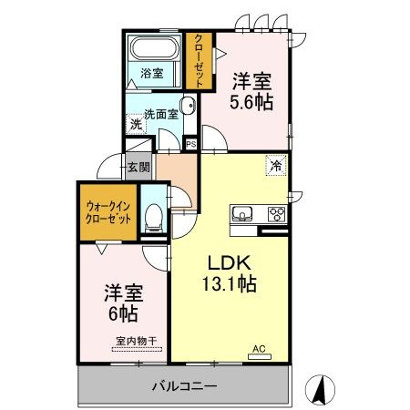 ローアレーガー鳥栖の間取り|使い勝手の良い間取りです♪