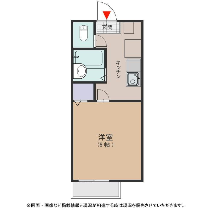 神戸市中央区中山手通７丁目のアパートの間取り