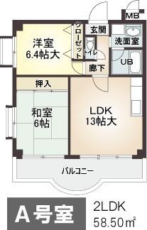 ハイネス岡本の間取り