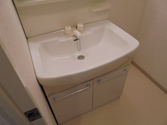 神戸市灘区箕岡通３丁目の賃貸マンションの独立洗面台