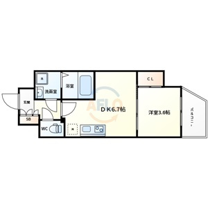 アプリーレ松屋町の間取り|アプリーレ松屋町　間取り