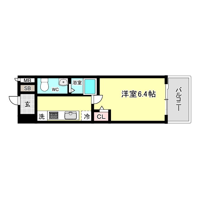 エスリード野田阪神駅前の間取り