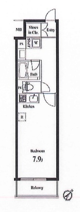 プライマル小石川の間取り