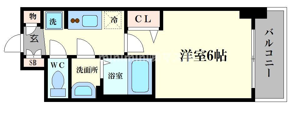 プレサンス南堀江ザセンスの間取り