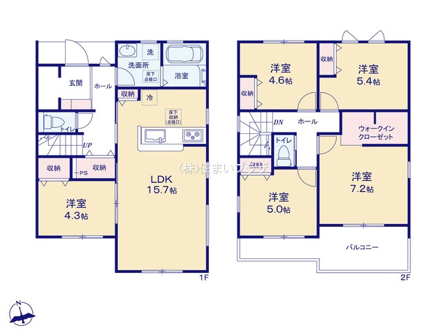 仲介手数料無料）一宮市春明の間取り