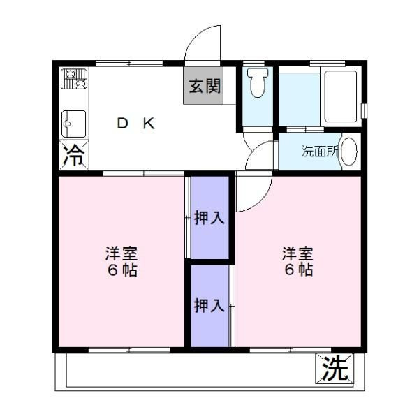クリスタルハイツの間取り