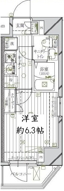 レガリス北千住の間取り|間取りです。