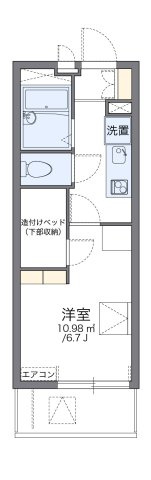 レオパレス葵の間取り|代表的な間取のため実際の間取とは異なる場合があります