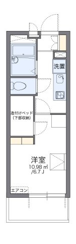 レオパレス葵の間取り|代表的な間取のため実際の間取とは異なる場合があります