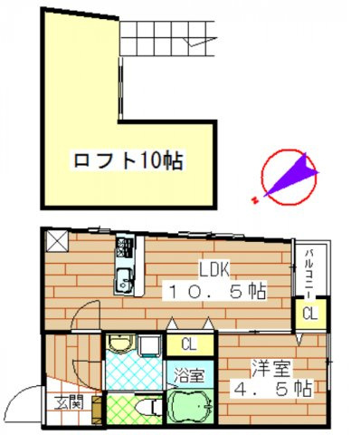 ビオス姪浜南の間取り