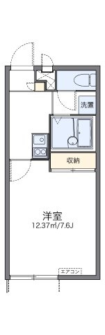 レオパレスランド諸岡の間取り