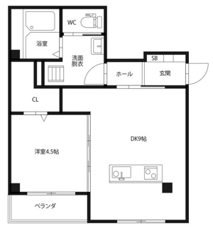 【間取り】 | ピースコウセイ北佐古B棟