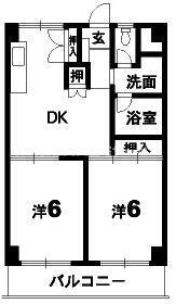 【間取り】 | コーポシャルム
