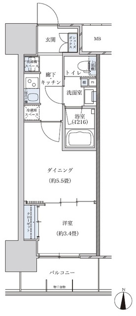 パークアクシス名古屋山王の間取り
