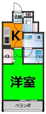仲介手数料０円！レジデンス東別院スクエアの間取り