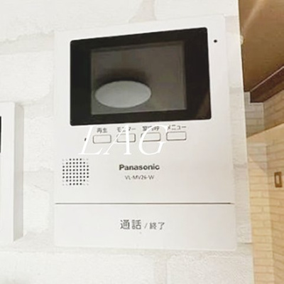 【セキュリティ】 | グローバルプラザ日暮里 | モニター付きインターホンです。