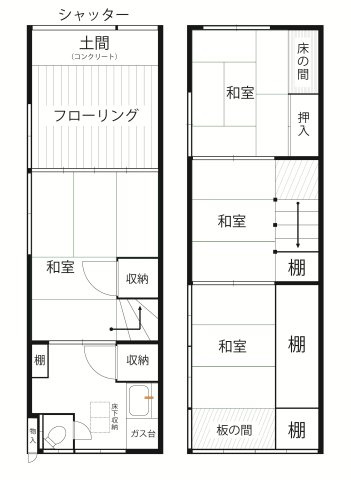 上高田２丁目戸建の間取り