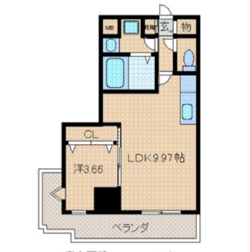 ジョワアバンセの間取り|使いやすい間取りです。