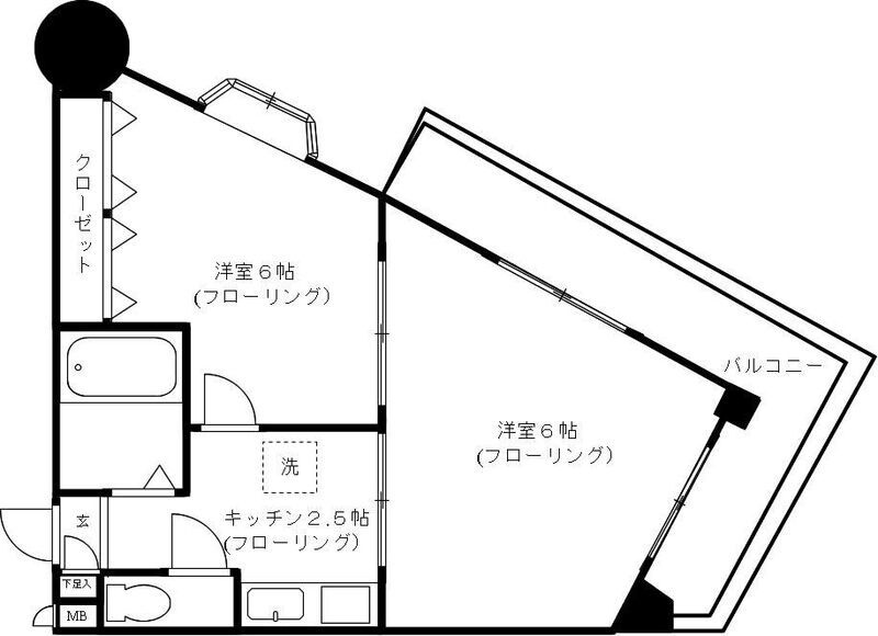 ドリーム六本松 の間取り