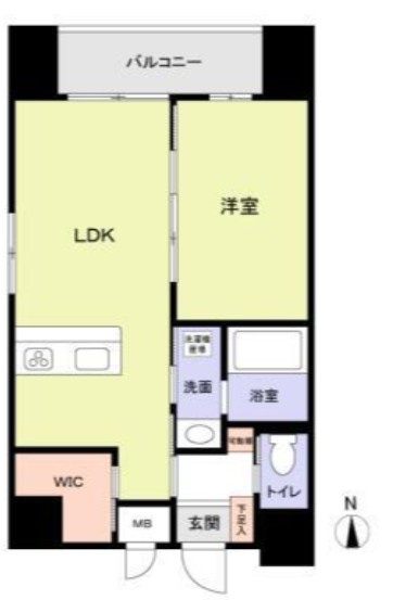 千代田区神田佐久間町２丁目の賃貸マンションの間取り