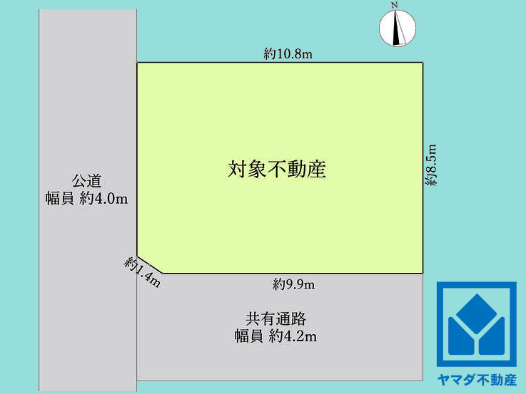 西宮市東鳴尾町１丁目の土地図