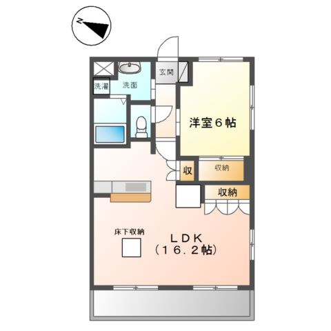 ノーベルＹＵＩ　２の間取り