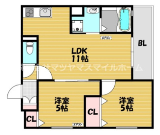 【間取り】 | ラモーナ諸福Ⅲ