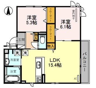 アンジュールの間取り