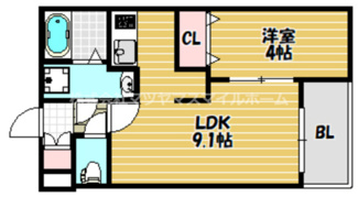 【間取り】 | (仮称)ジーメゾン角田ラシード