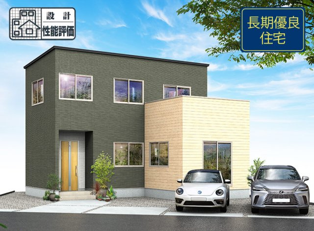 【外観パース】 | 静岡市清水区折戸 9期 新築一戸建て 8号棟 | 外観パースです