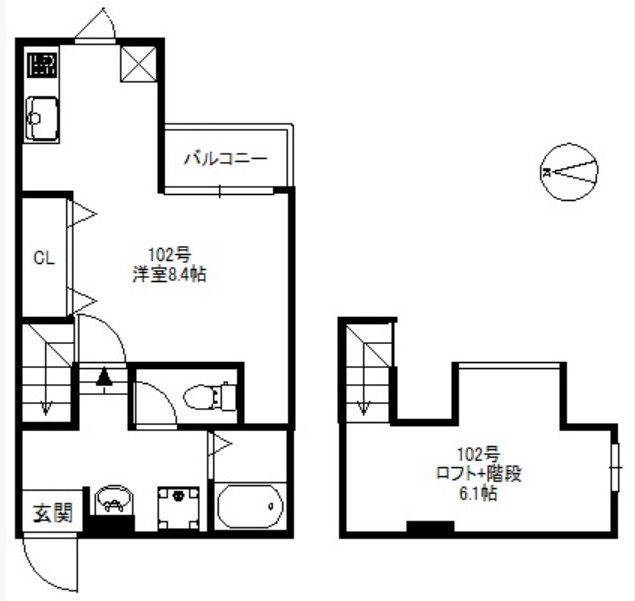 メゾンソレイユ那珂の間取り|使いやすい間取りです。