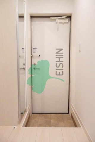 メゾンソレイユ那珂の玄関|下駄箱もしっかりついてます！