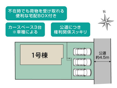 【区画図】 | 浜松市中央区東若林町 新築建売 | 区画図です
