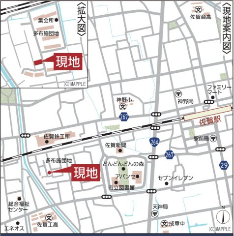 クレイドルガーデン佐賀市多布施 第16の地図